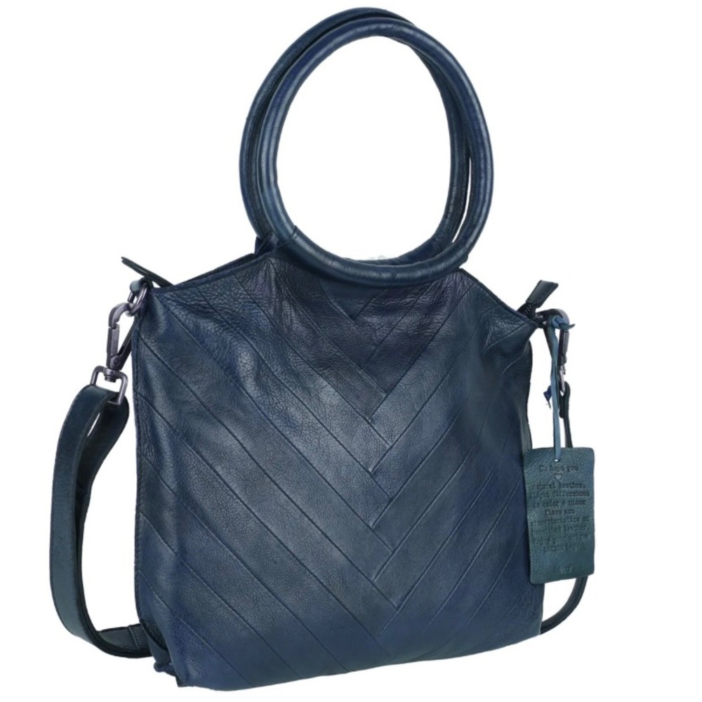 Latico Dalton Tote Crossbody Color: Denim